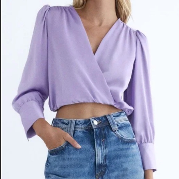 Zara Tops - Zara Women's Soft Purple Blouse